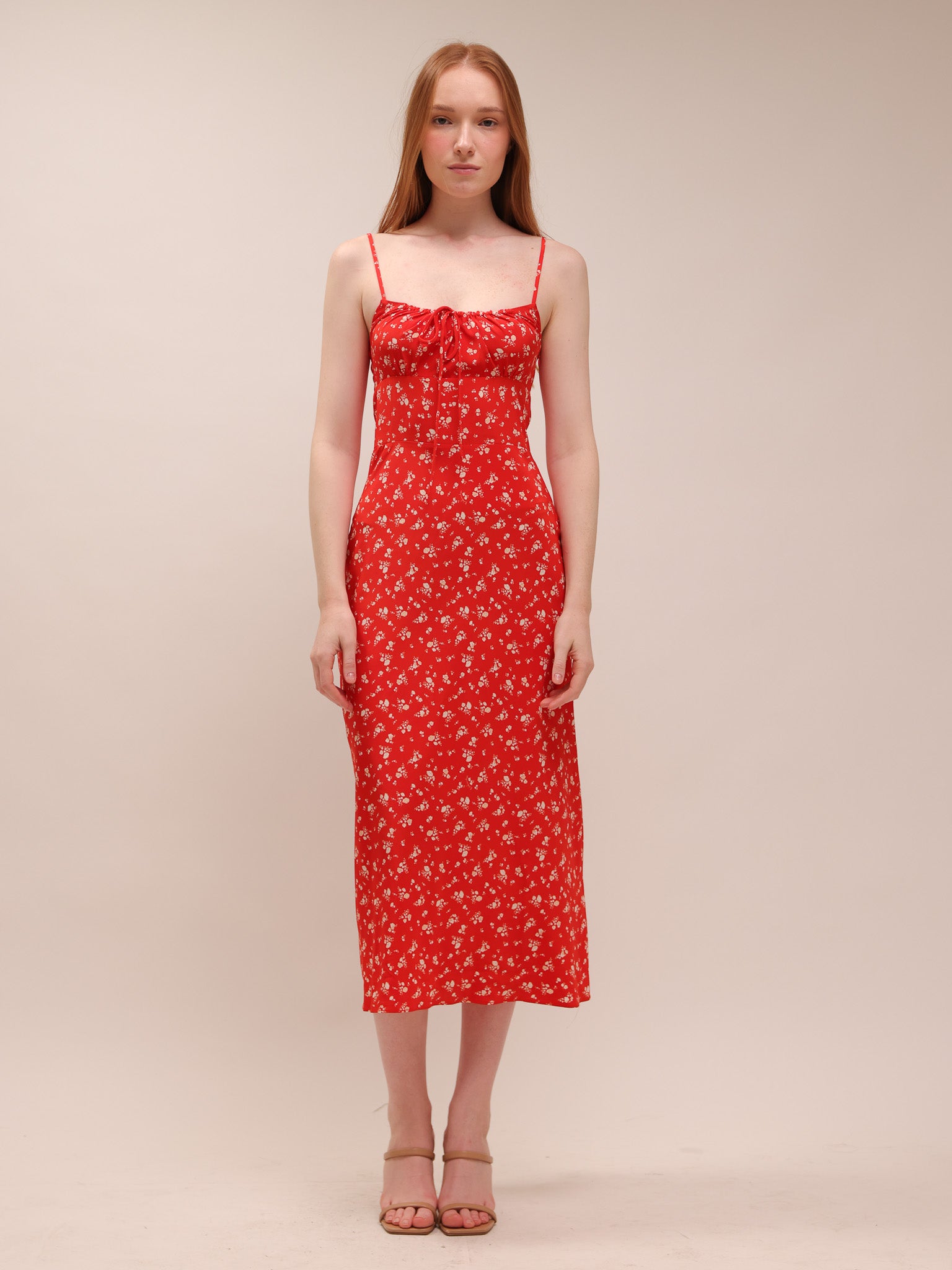 The Alba - Red Ditsy