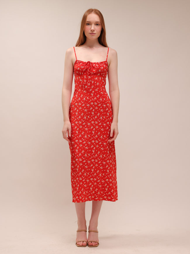 The Alba - Red Ditsy