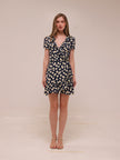 Valentina Daisy Short Sleeve Wrap Dress