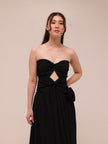 The Rosette Gown Black