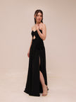 The Rosette Gown Black