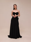 The Rosette Gown Black