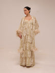 Champagne Lace Robe Gown