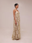 Champagne Lace Robe Gown