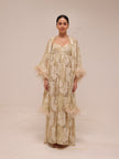 Champagne Lace Robe Gown