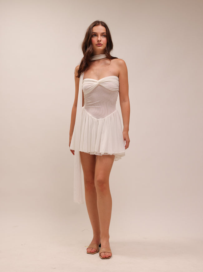 Mini Ophelia Dress in White