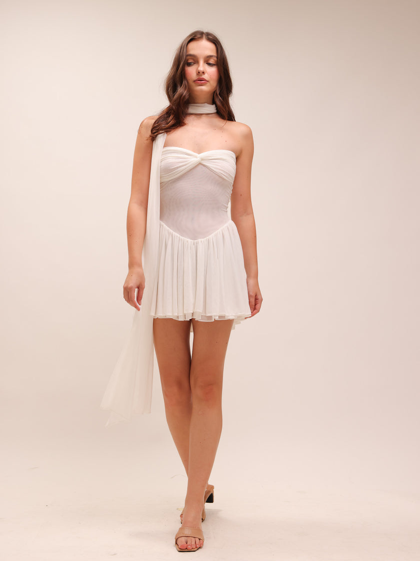 Mini Ophelia Dress in White