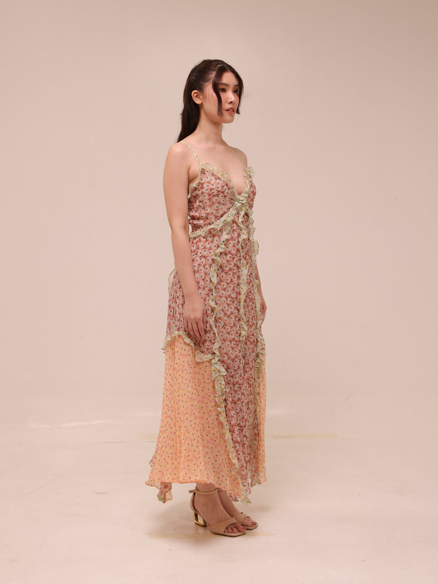 Lucia Ruffled Floral Dress