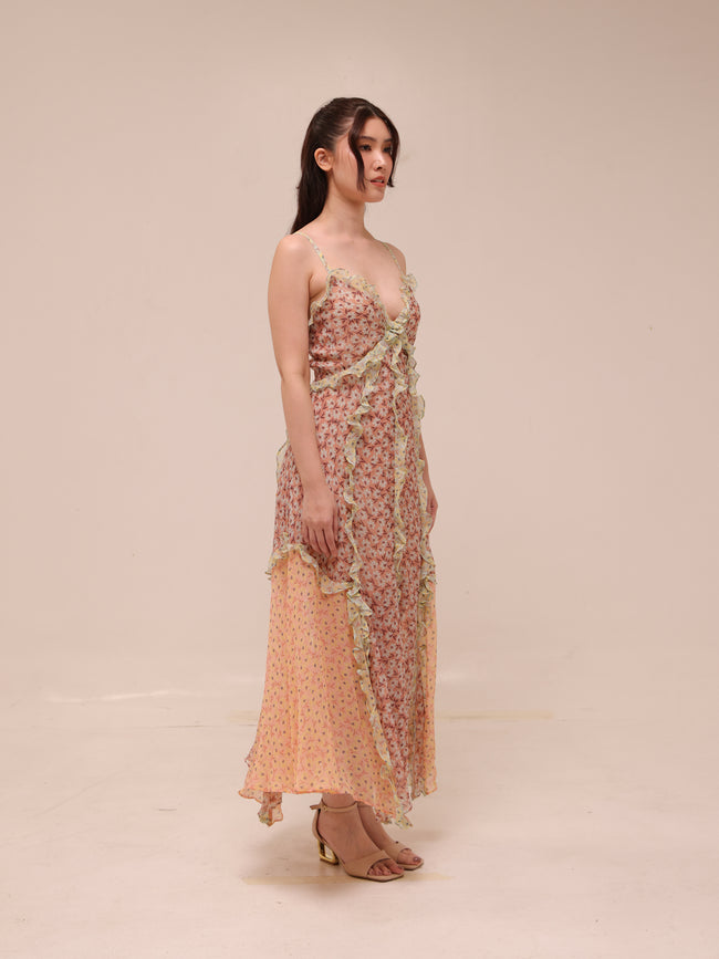 Lucia Ruffled Floral Dress