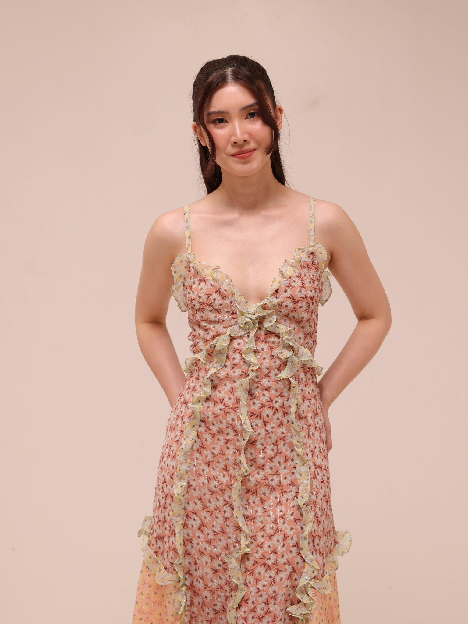 Lucia Ruffled Floral Dress