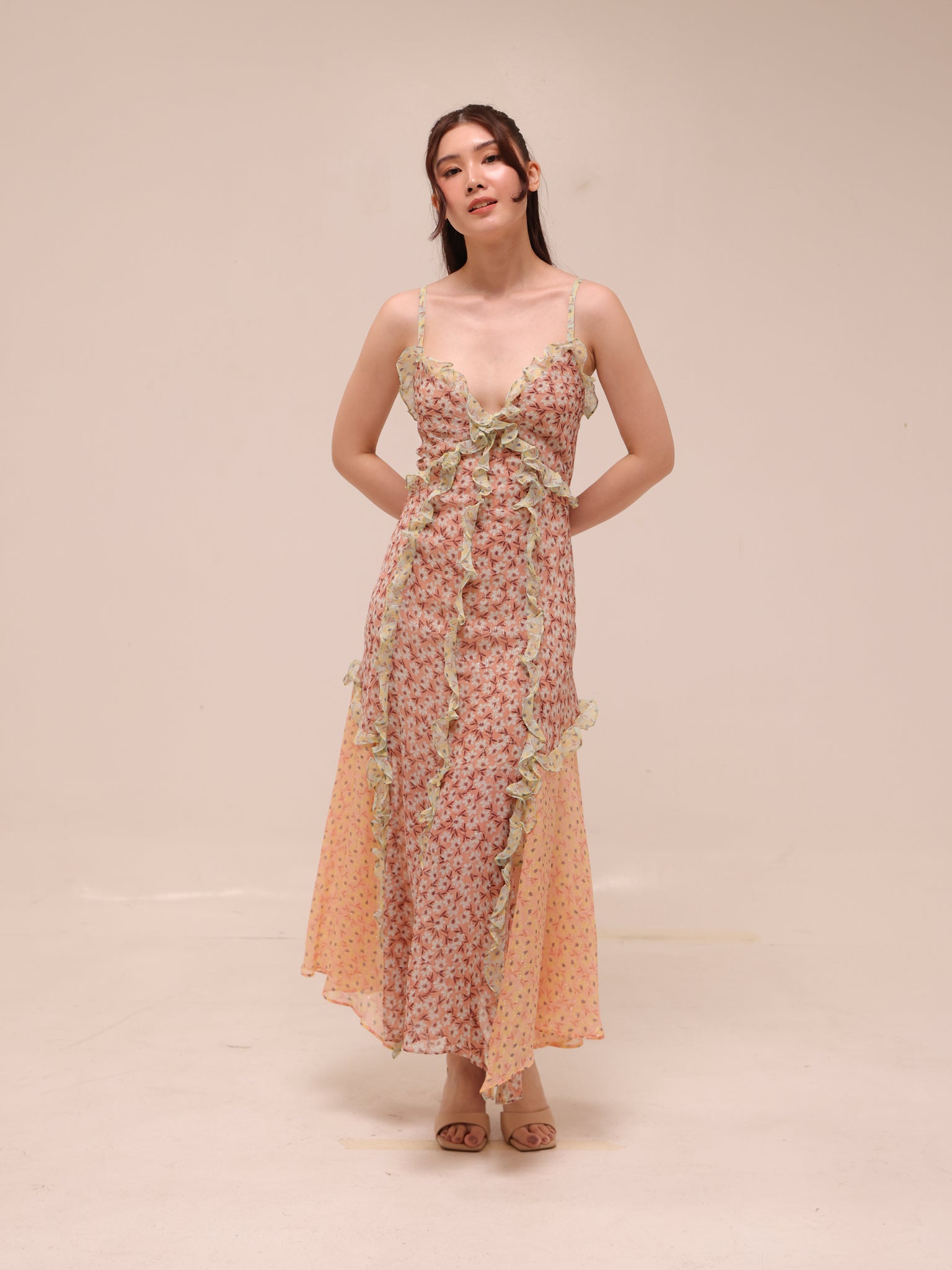 Lucia Ruffled Floral Dress