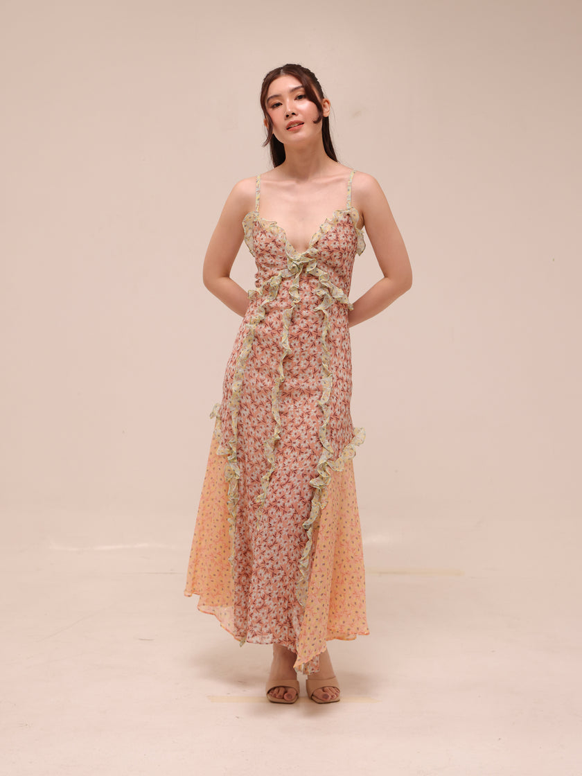 Lucia Ruffled Floral Dress