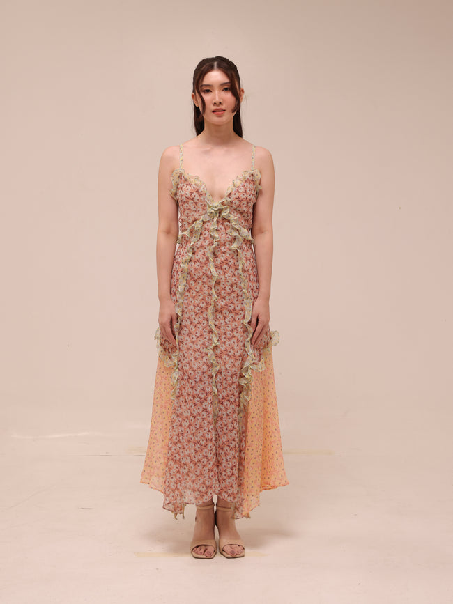 Lucia Ruffled Floral Dress