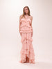 Oleksandra Ruffle Gown in Blush