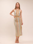 Luella Keyhole Front Midi Dress