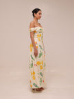 Astoriya Off-Shoulder Printed Maxi Dress