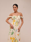 Astoriya Off-Shoulder Printed Maxi Dress