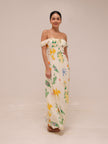 Astoriya Off-Shoulder Printed Maxi Dress