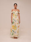 Astoriya Off-Shoulder Printed Maxi Dress