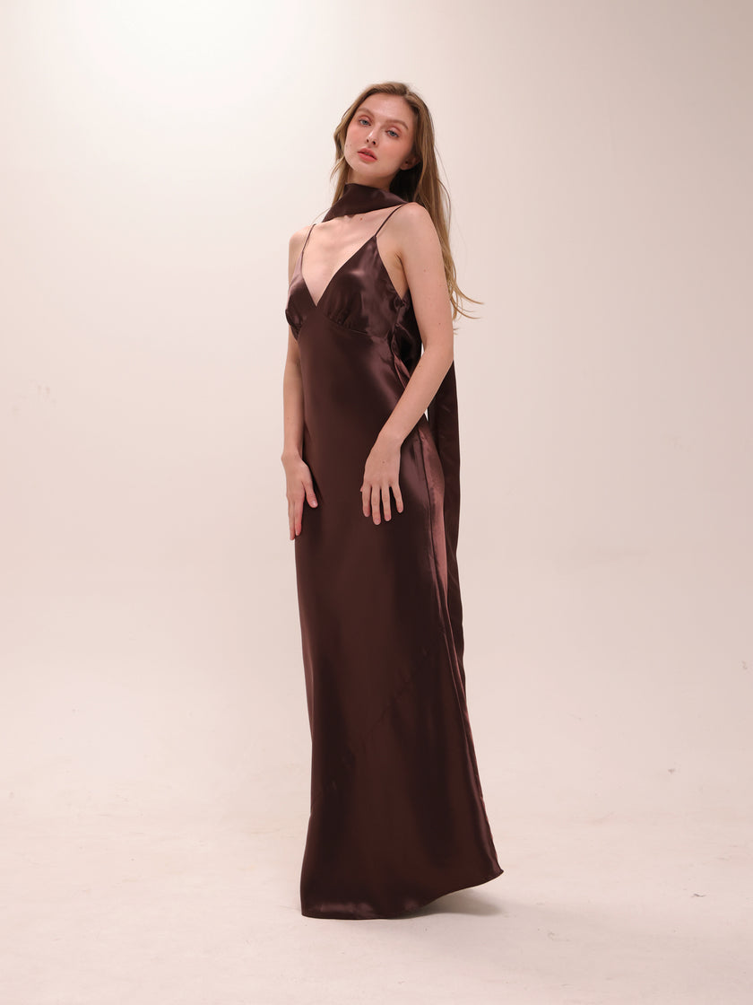 Evelyn Cami Satin Dress