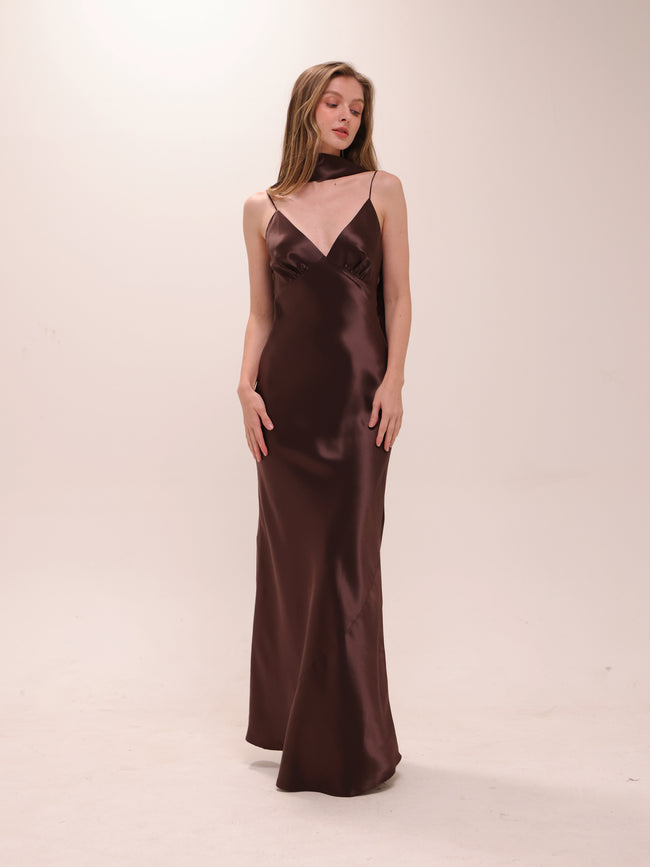 Evelyn Cami Satin Dress