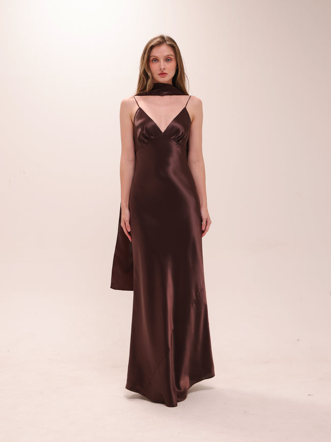 Evelyn Cami Satin Dress
