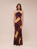 Cubism Geometric Long Halter Dress