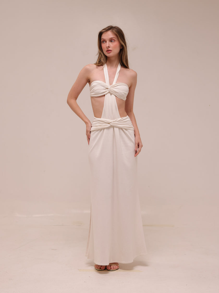 Bandeau Knot Knit Dress