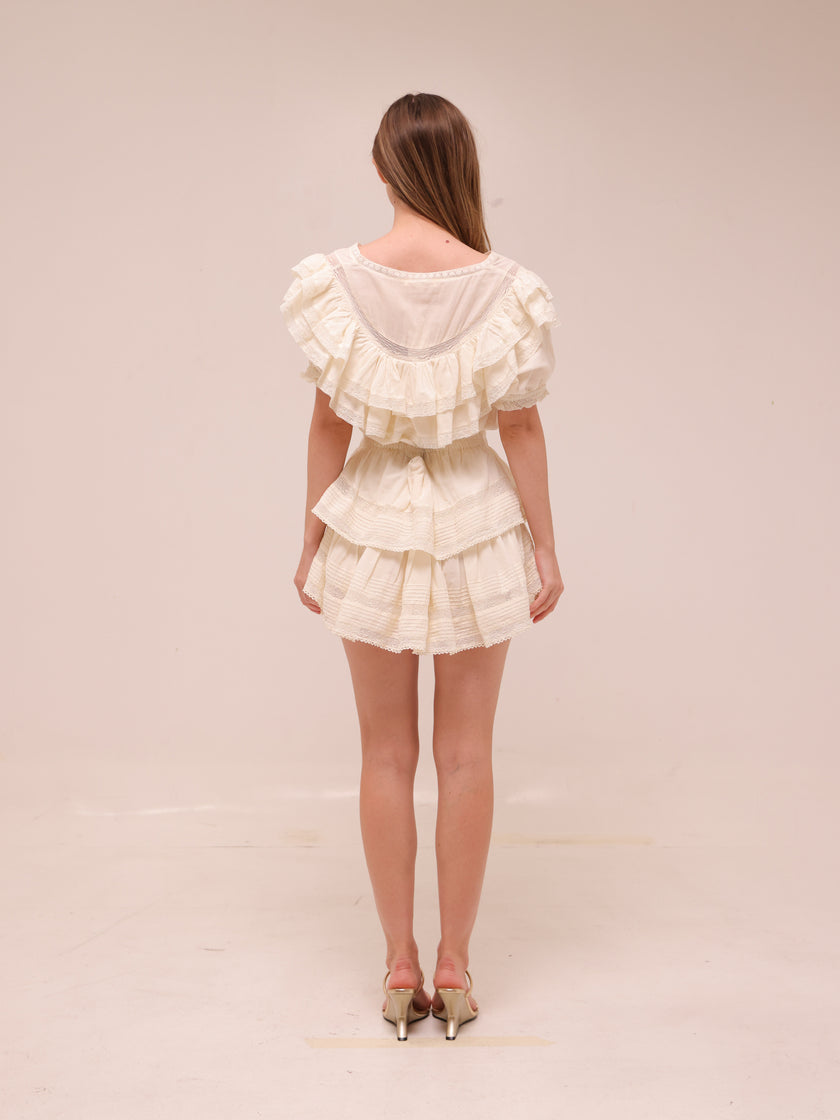 Liv Off-White Mini Dress