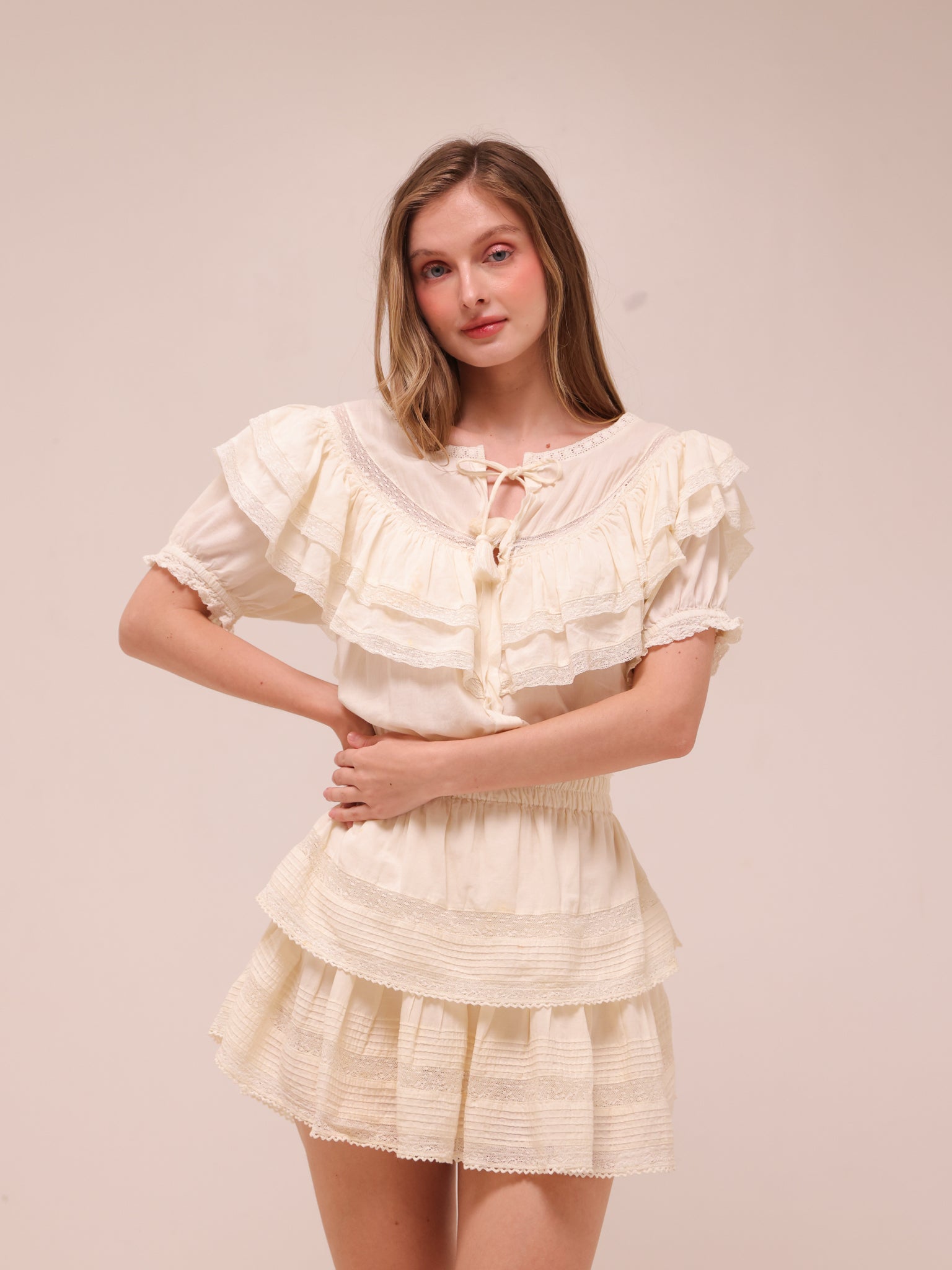 Liv Off-White Mini Dress