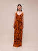 Natalina Double Strap Plunged Slip Maxi Dress