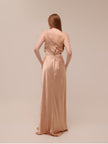 La Lune Asymmetrical Gathered Maxi Dress