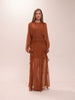 Leonie Round Neck Balloon Sleeve Maxi Dress