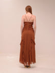 Leonie Brown Flowy Maxi Dress