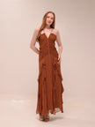 Leonie Brown Flowy Maxi Dress
