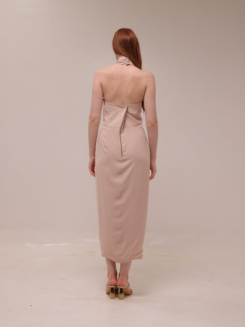 Amanda Core Knot Draped Dress