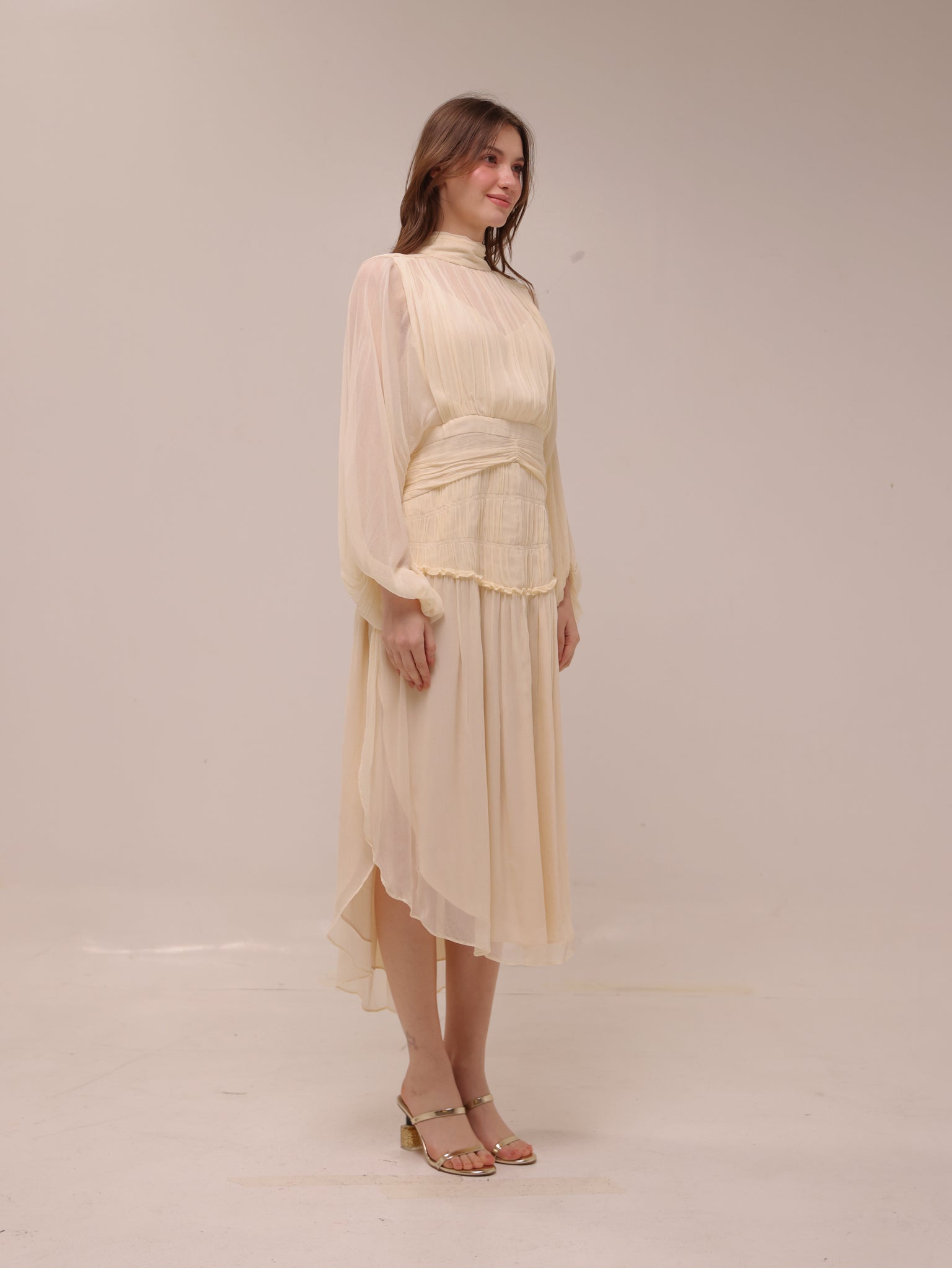 Iris Long Sleeve Midi Dress