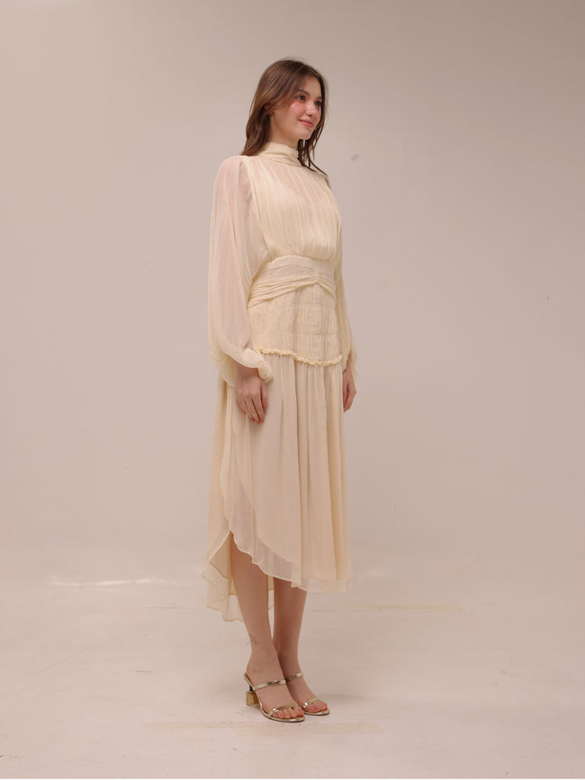 Iris Long Sleeve Midi Dress