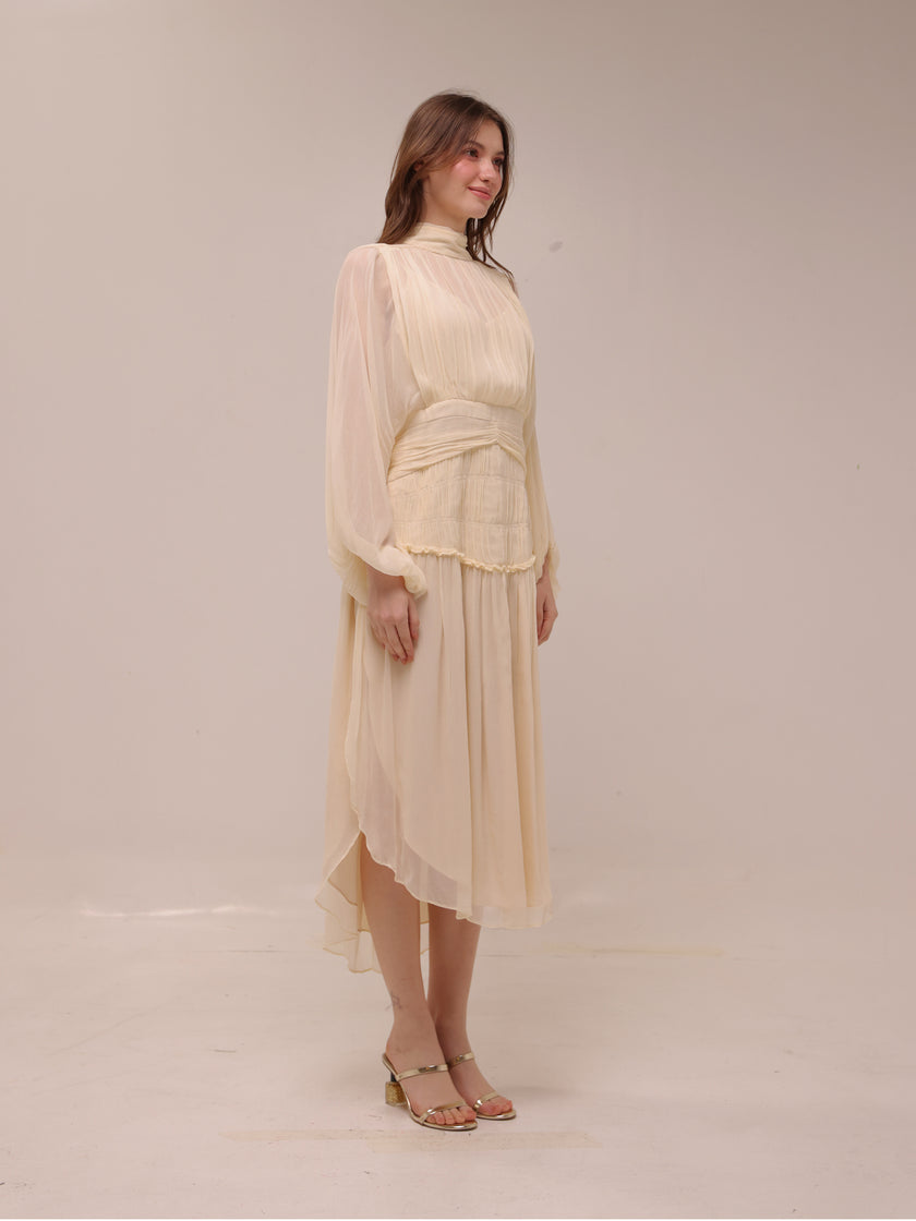 Iris Long Sleeve Midi Dress