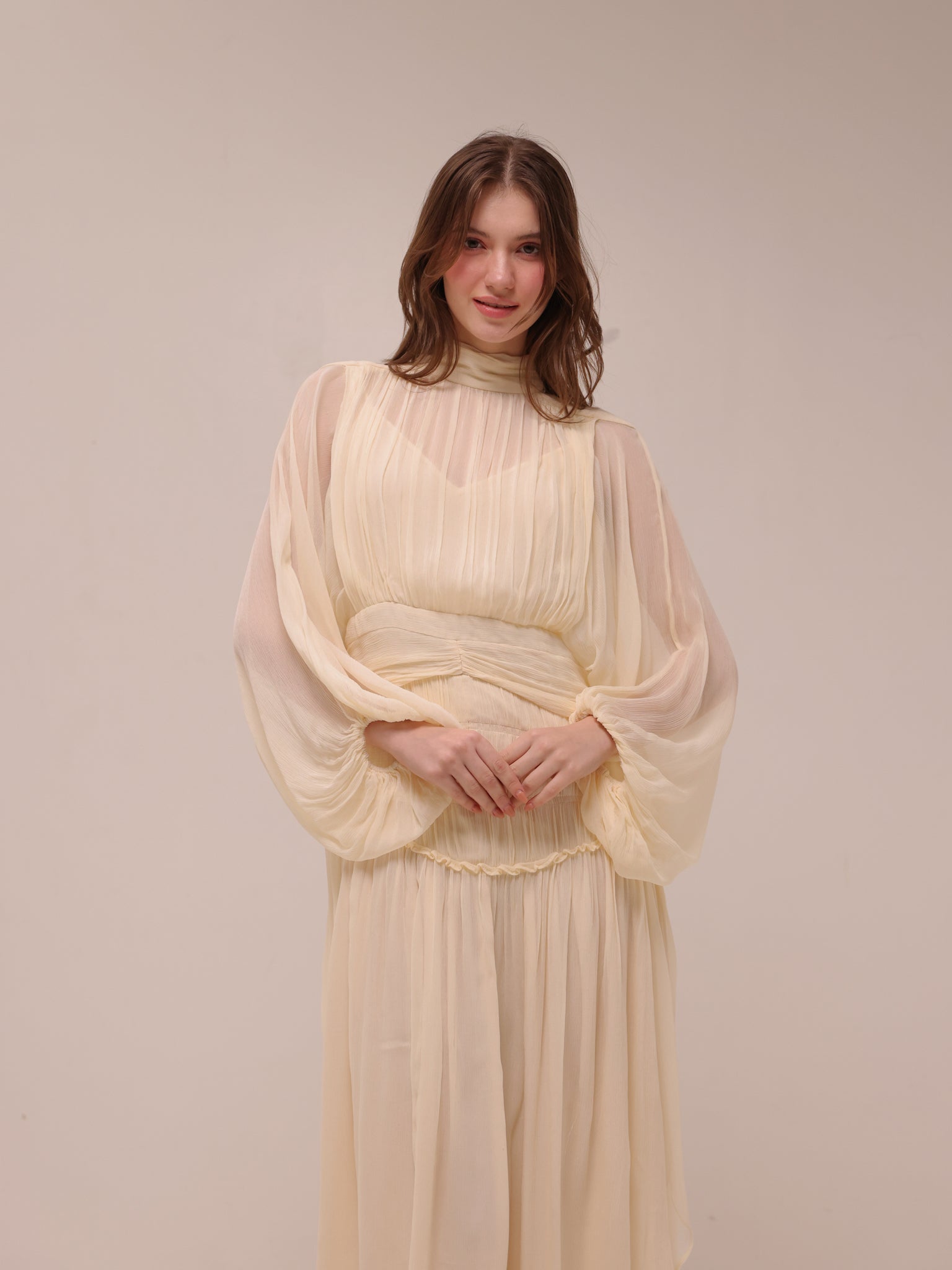 Iris Long Sleeve Midi Dress