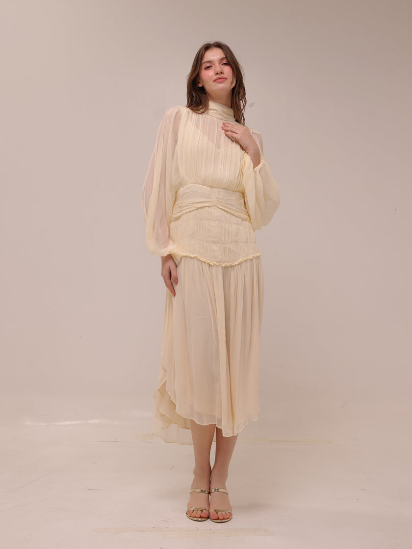 Iris Long Sleeve Midi Dress