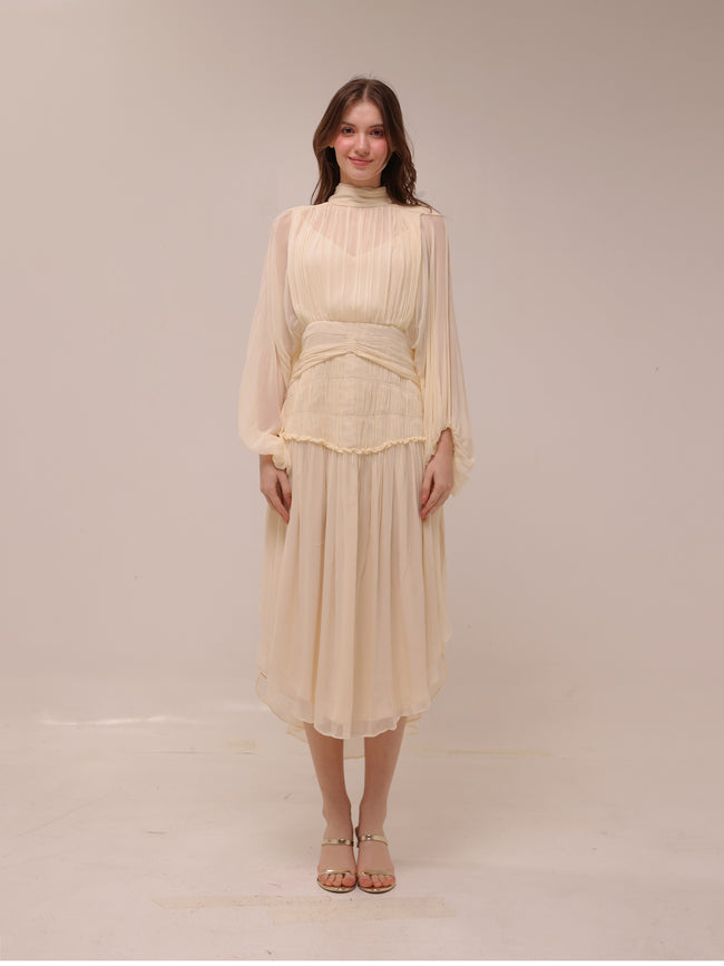 Iris Long Sleeve Midi Dress