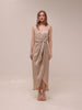 Luxe Tie Front Cocktail Dress