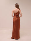Asymmetrical Gathered Maxi Dress