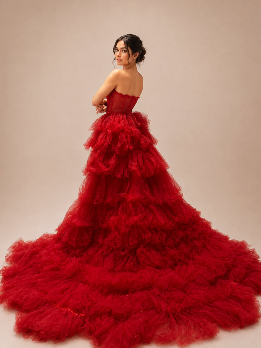 Scarlet Reverie Gown