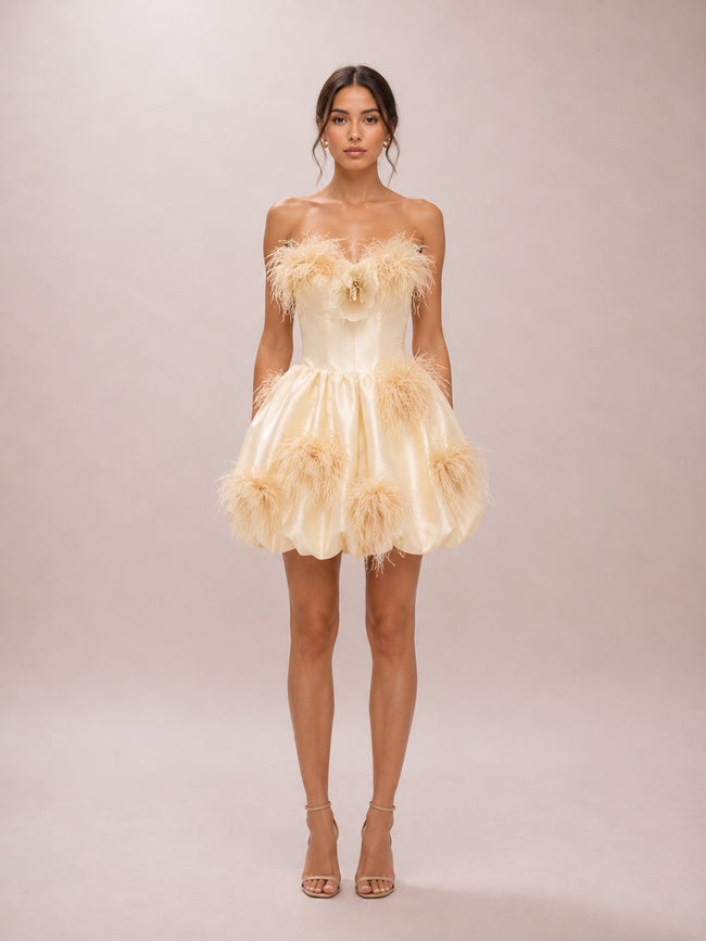 Camellia Feather Dress