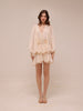 Charlotte Draped Sleeve Mini Dress with Belt