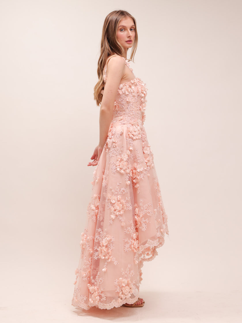 Blush Fleur Cascade Gown