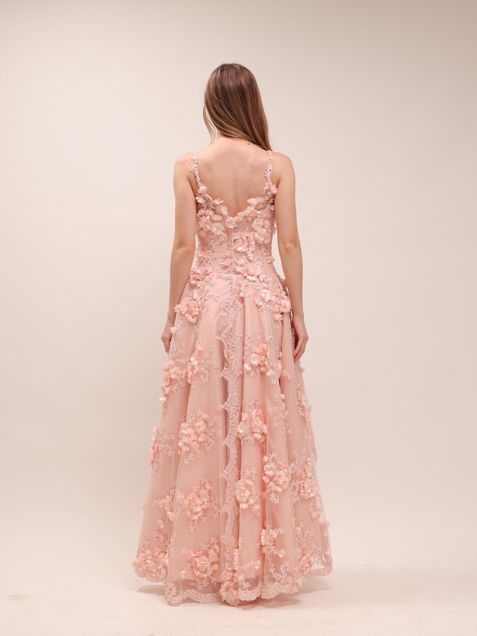 Blush Fleur Cascade Gown