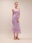 Nadia Ruched Fishtail Dress